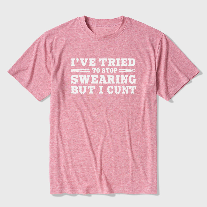 I've Tried To Stop Swearing But I Cunt Sunset Ultra Soft Heather Tee
