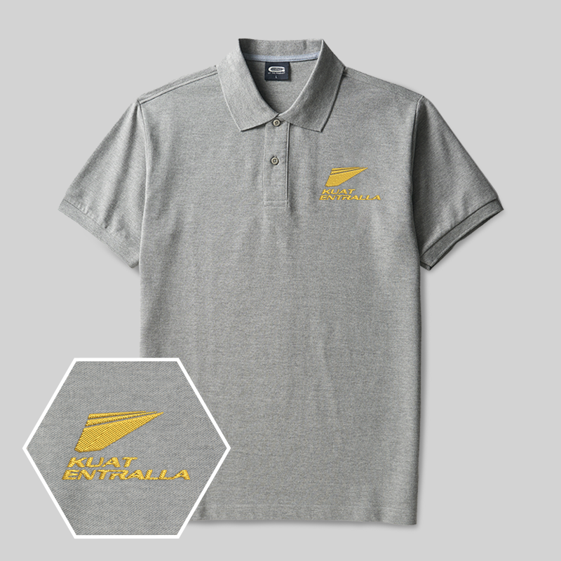 KUAT ENTRALLA Geek Embroidered Polo Shirts