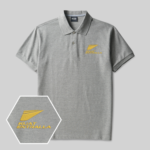 KUAT ENTRALLA Geek Embroidered Polo Shirts