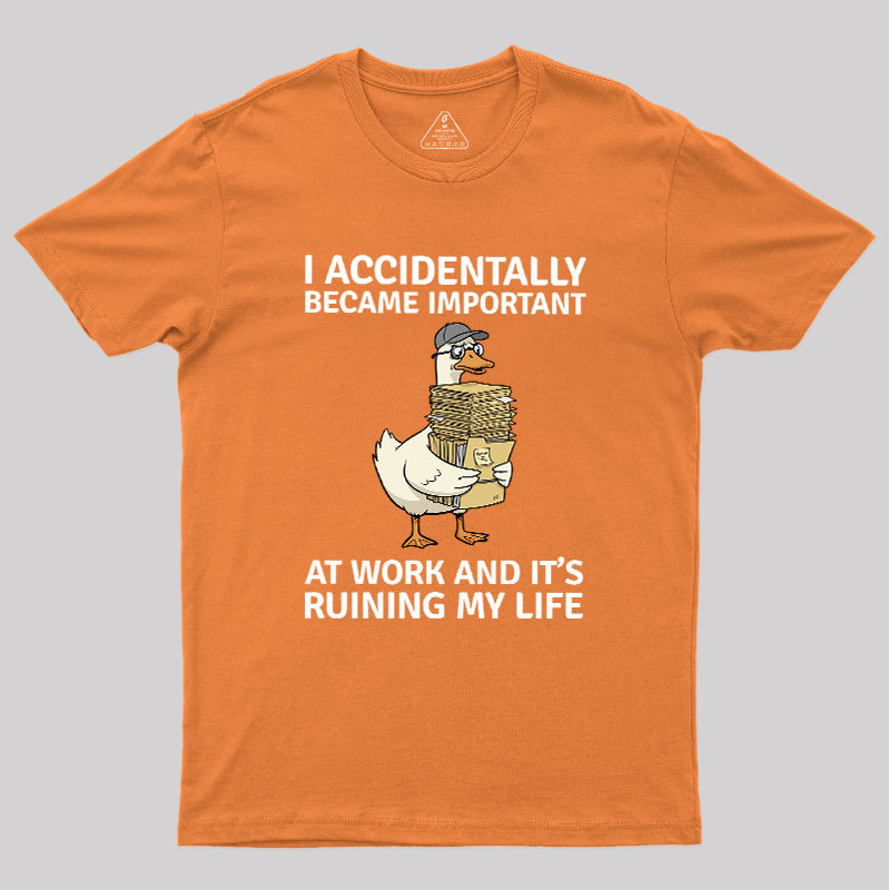 Overwhelmed Duck Geek T-Shirt