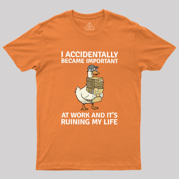 Overwhelmed Duck Geek T-Shirt
