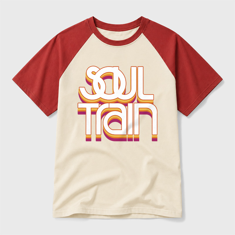 Vintage Soul Train Geek Retro Raglan T-Shirt