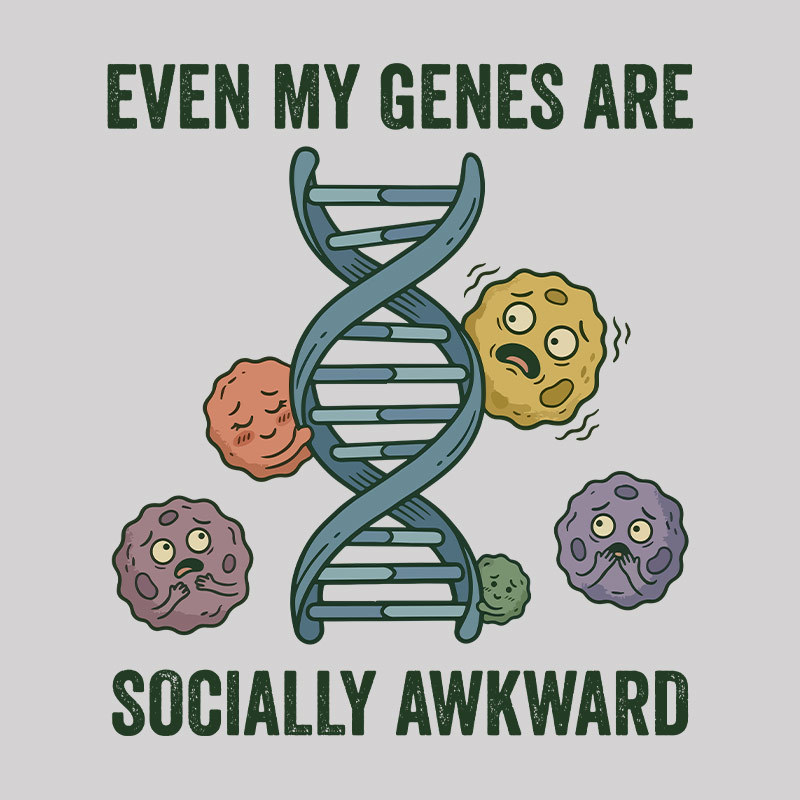 Genetic Introvert Geek T-Shirt