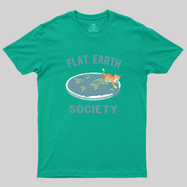 Cat Edge of the World Geek T-Shirt