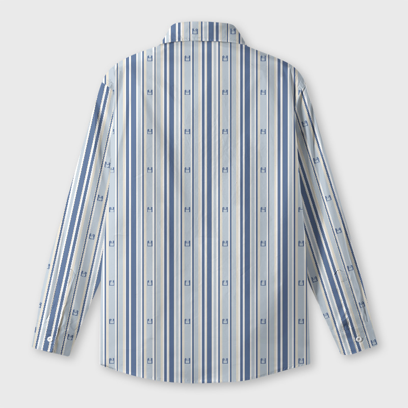 Memory Stripes Geek Long-Sleeved Shirt