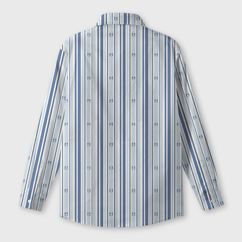 Memory Stripes Geek Long-Sleeved Shirt