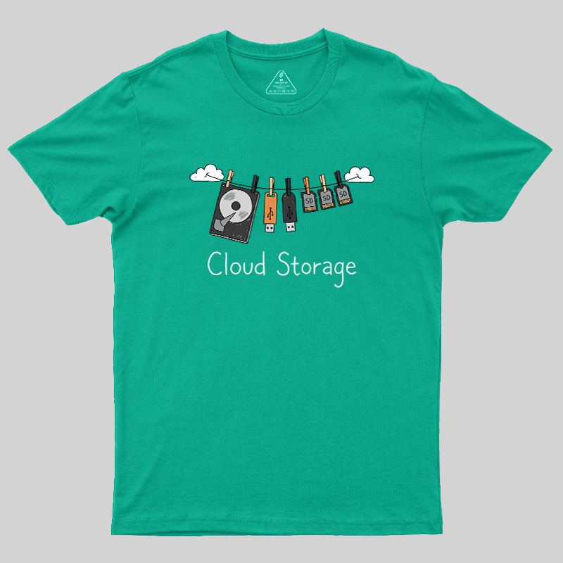 Literal Cloud Storage Hardware Laundry Geek T-Shirt