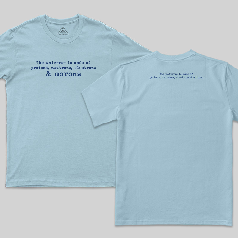 The Composition Of The Universe Science Front and Back Printed T-Shirt