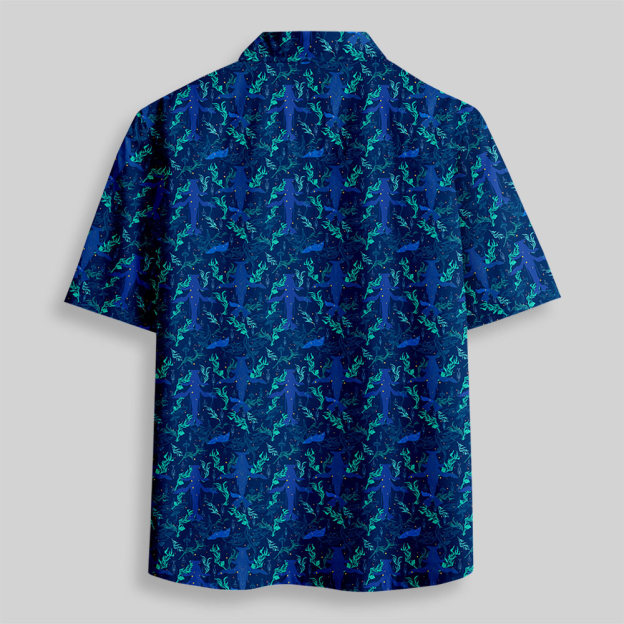 Dream Sea Scifi Button Up Pocket Shirt