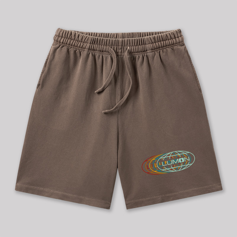 Retro Industry Geeky Washed Shorts