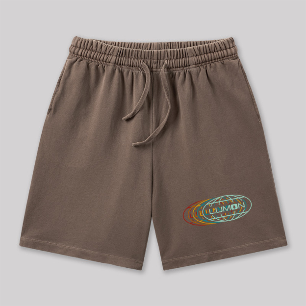 Retro Industry Geeky Washed Shorts