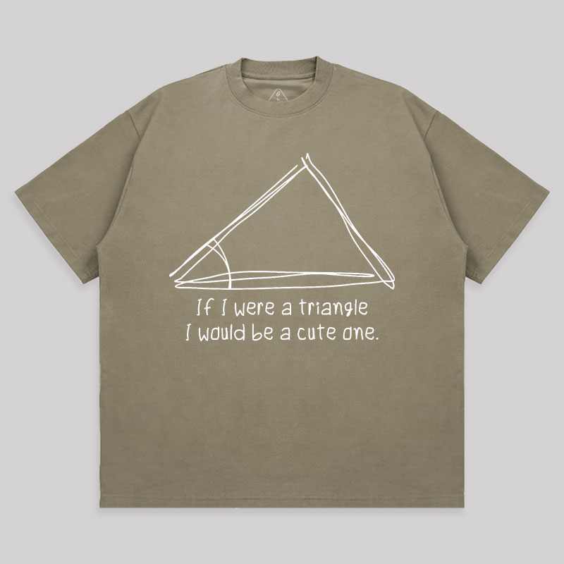 A Cute Triangle Unisex Oversized T-shirt