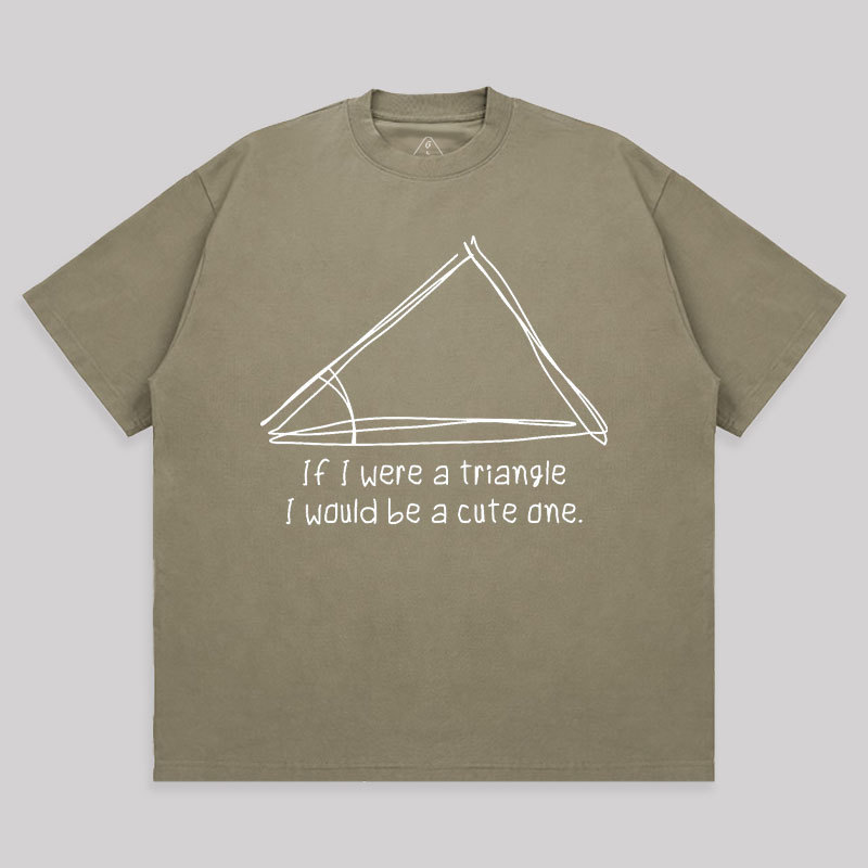 A Cute Triangle Unisex Oversized T-shirt