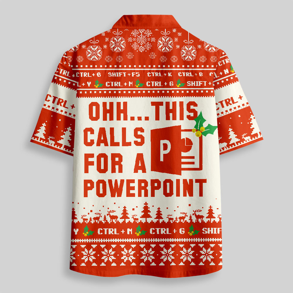 Ohh This Calls for a Powerpoint Button Up Pocket Shirt