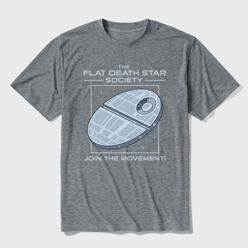 The Flat Death Star Society Ultra Soft Heather Tee