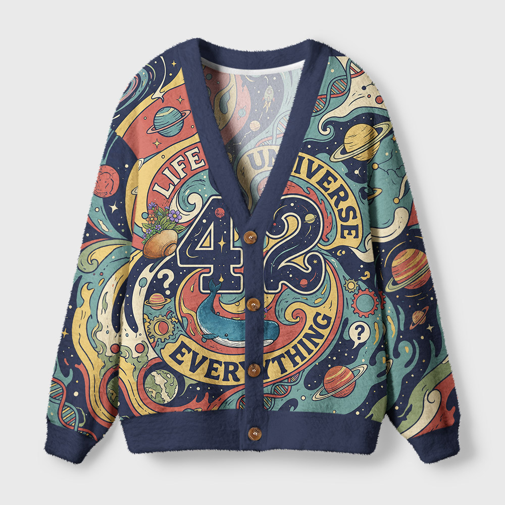 Answer To Life The Universe And Everything Geek Ugly Cardigan Sweaters