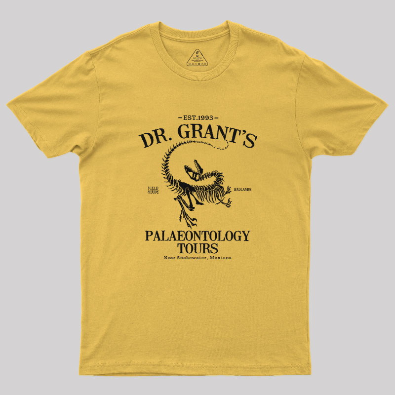 Dr. Grant��s Fossil Tours Geek T-Shirt
