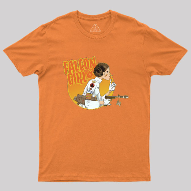 Leia Falcon Girl Geek T-Shirt
