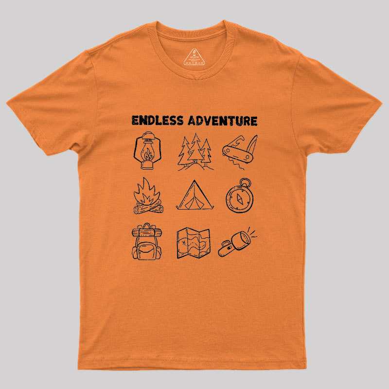 Endless Camping Adventure Geek T-Shirt