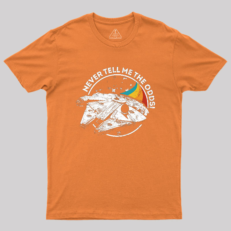 Never Tell Me the Retro Odds Geek T-Shirt