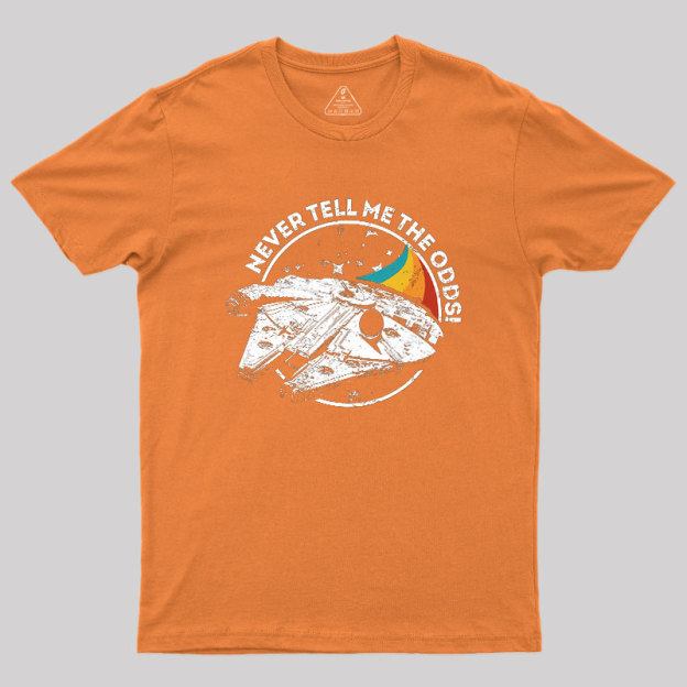 Never Tell Me the Retro Odds Geek T-Shirt
