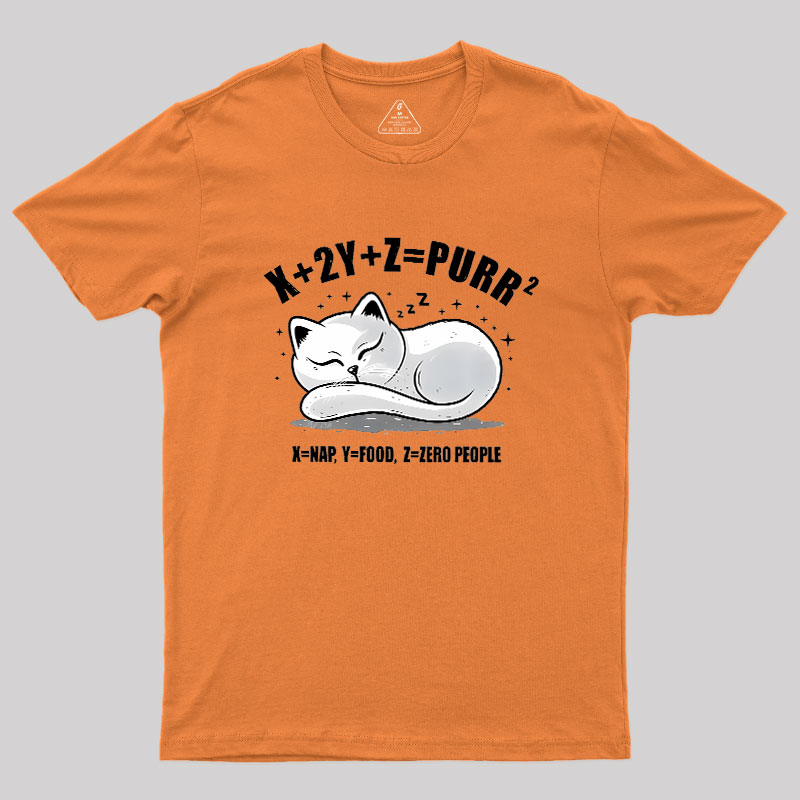 Purrfect Equation Geek T-Shirt