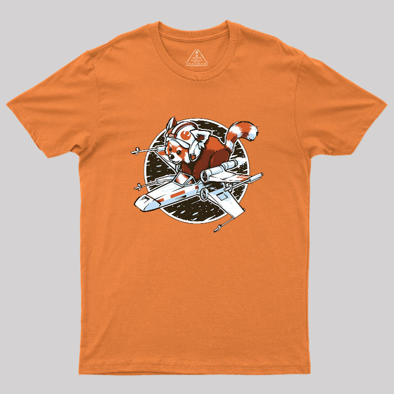 Red panda, Standing By Geek T-Shirt
