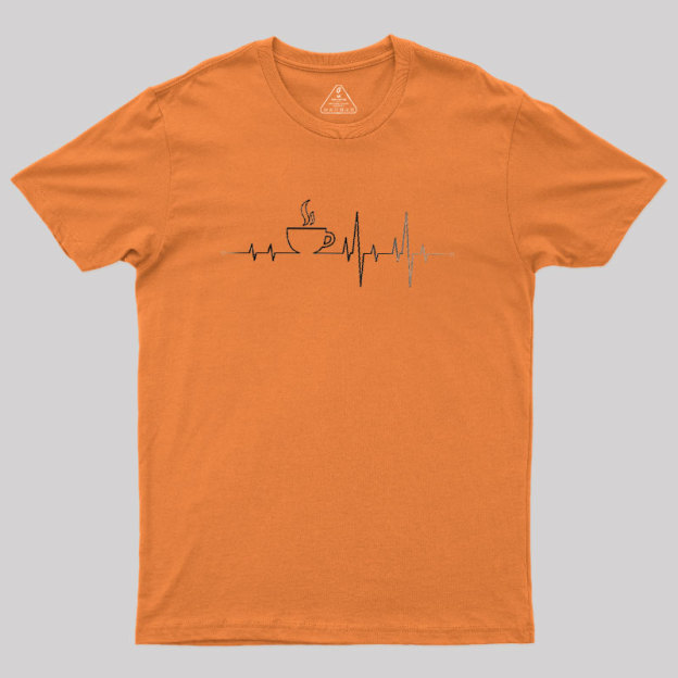 Coffee Heartbeat Geek T-Shirt
