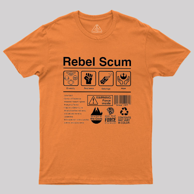 Rebel Scum Label Geek T-Shirt