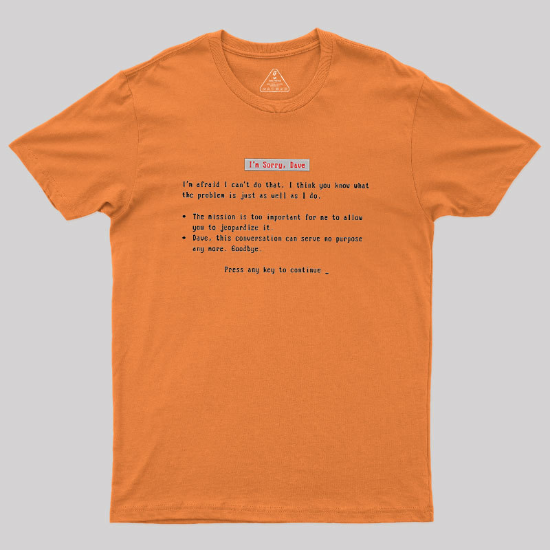 Blue Screen Of HAL Geek T-Shirt