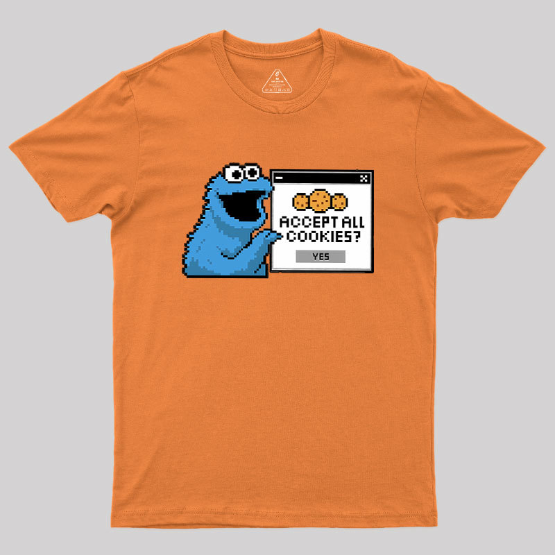 Accept All Cookies Geek T-Shirt