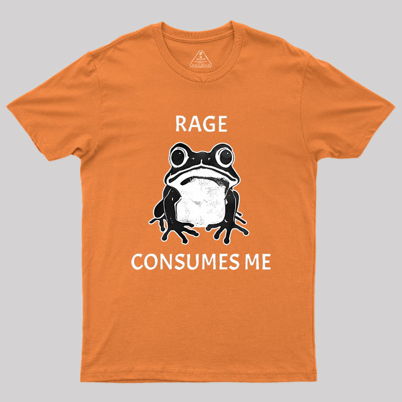 Rage Consumes Me Frog Geek T-Shirt
