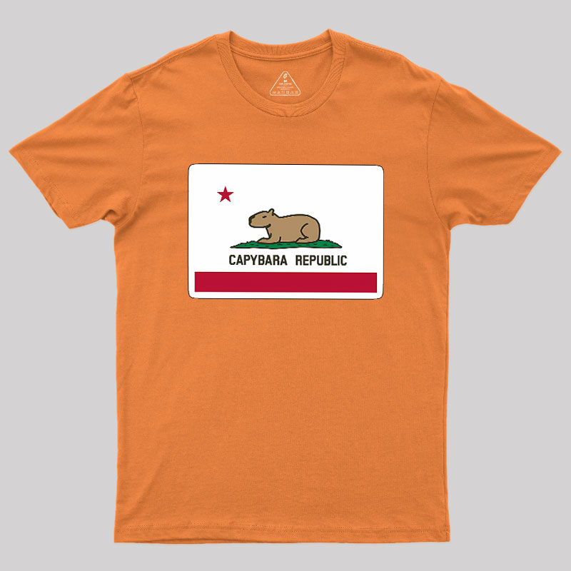 Capybara Flag Geek T-Shirt