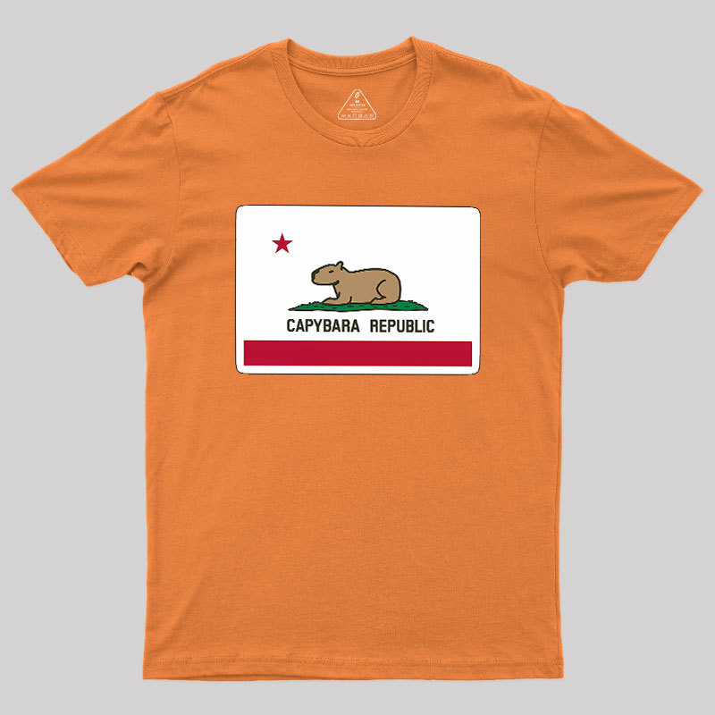 Capybara Flag Geek T-Shirt