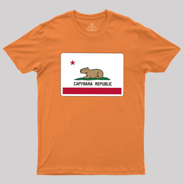 Capybara Flag Geek T-Shirt