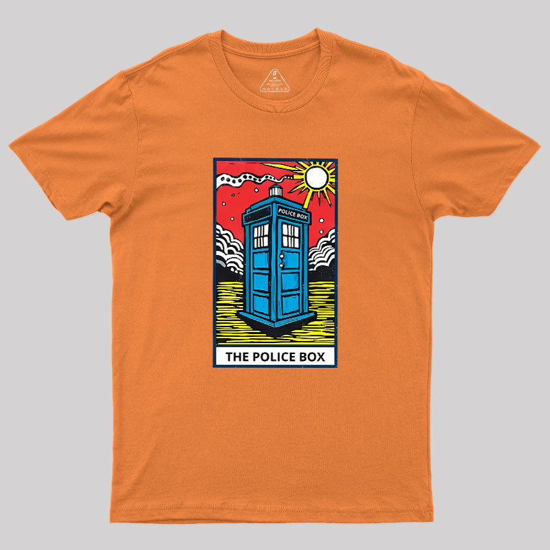 The Police Box-Tarot Card Geek T-Shirt