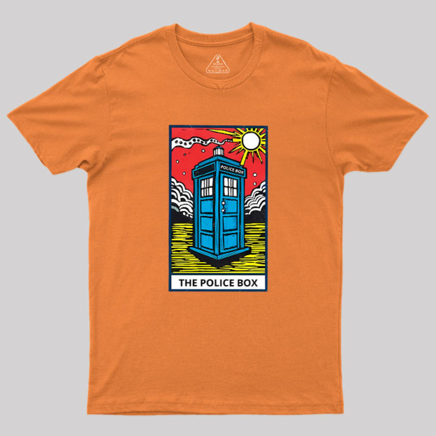 The Police Box-Tarot Card Geek T-Shirt