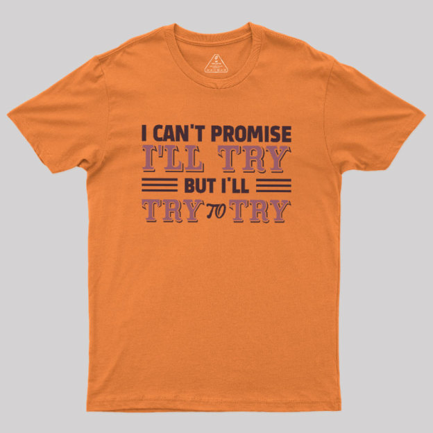Promise To Try Geek T-Shirt