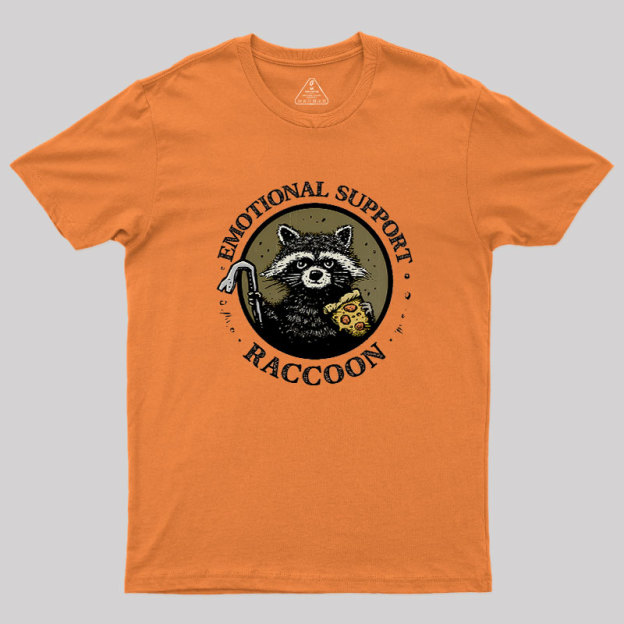 Emotional Support Raccoon Geek T-Shirt