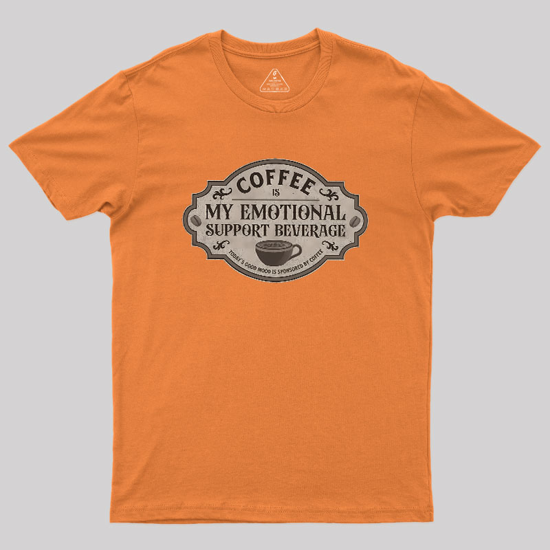 My Emotional Support Beverage Remix Geek T-Shirt