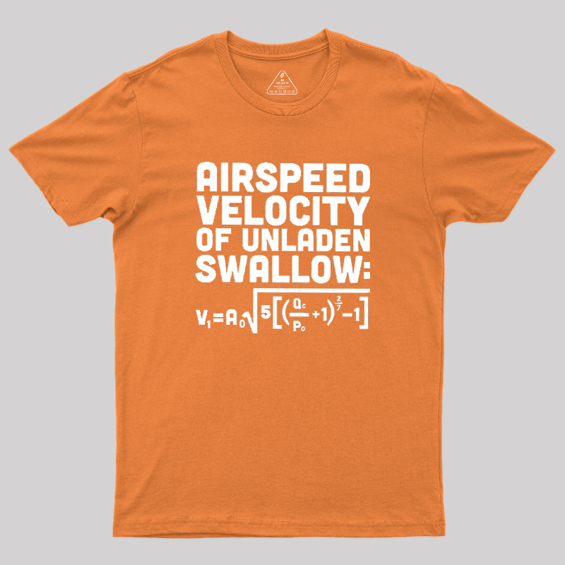 Airspeed Velocity of an Unladen Swallow Geek T-Shirt