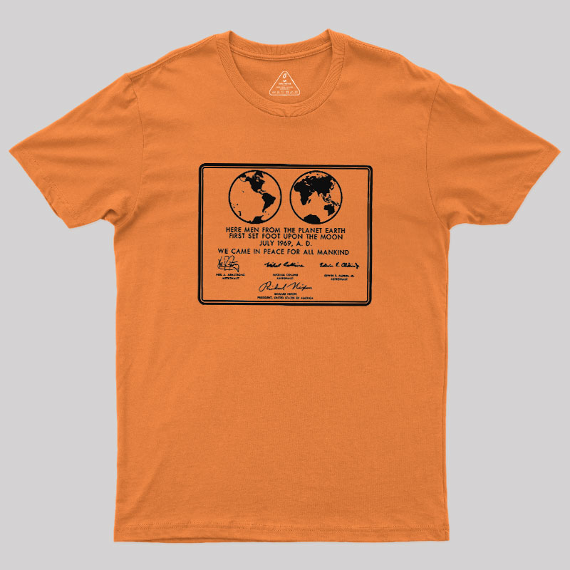 First Set Foot Upon The Moon Geek T-Shirt