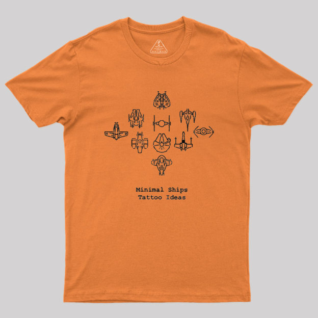 Minimal Ships Geek T-Shirt