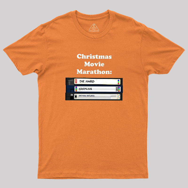 Christmas Movie Marathon Geek T-Shirt