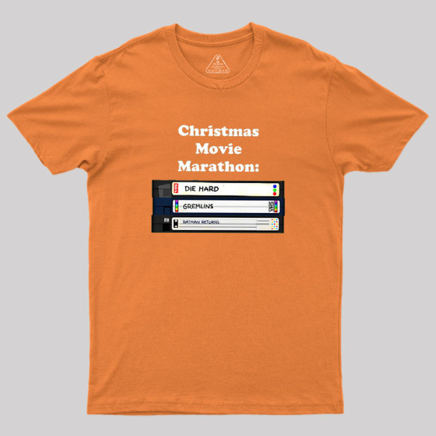 Christmas Movie Marathon Geek T-Shirt