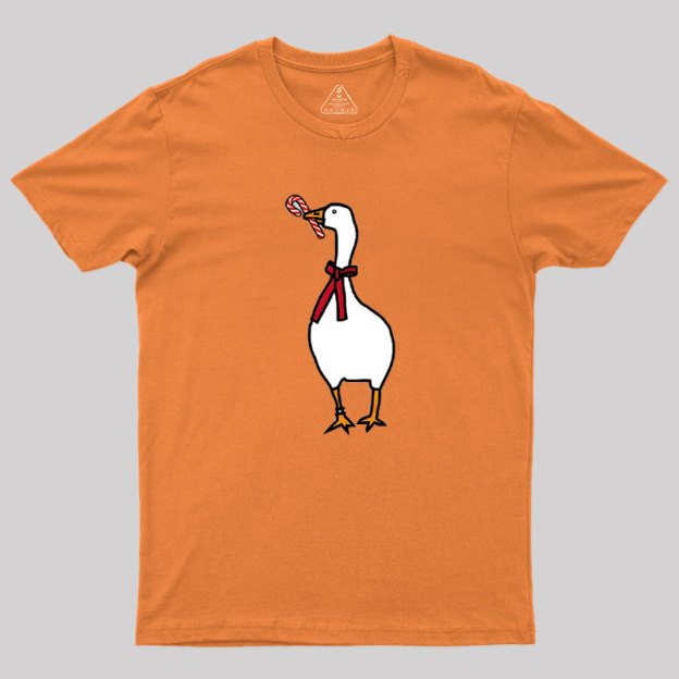 Silly Goose with Candy Cane Geek T-Shirt