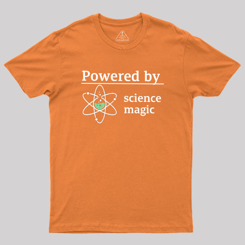 Powered By Science Magic Geek T-Shirt