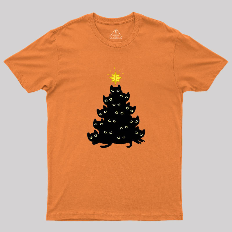 Meowy Christmas Geek T-Shirt