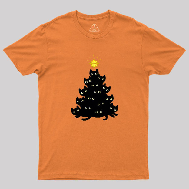 Meowy Christmas Geek T-Shirt