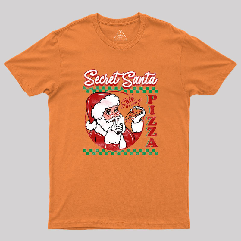 Secret Santa Pizza Geek T-Shirt